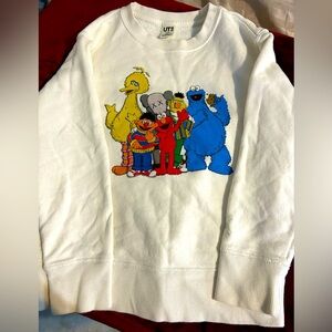 Kids season street KAWS sweat shirt size 5/6 light worn